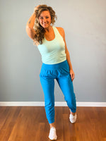 rae mode soft joggers with pockets blue