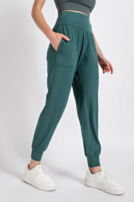 rae mode soft joggers with pockets green