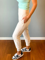 rae mode soft joggers with pockets ivory