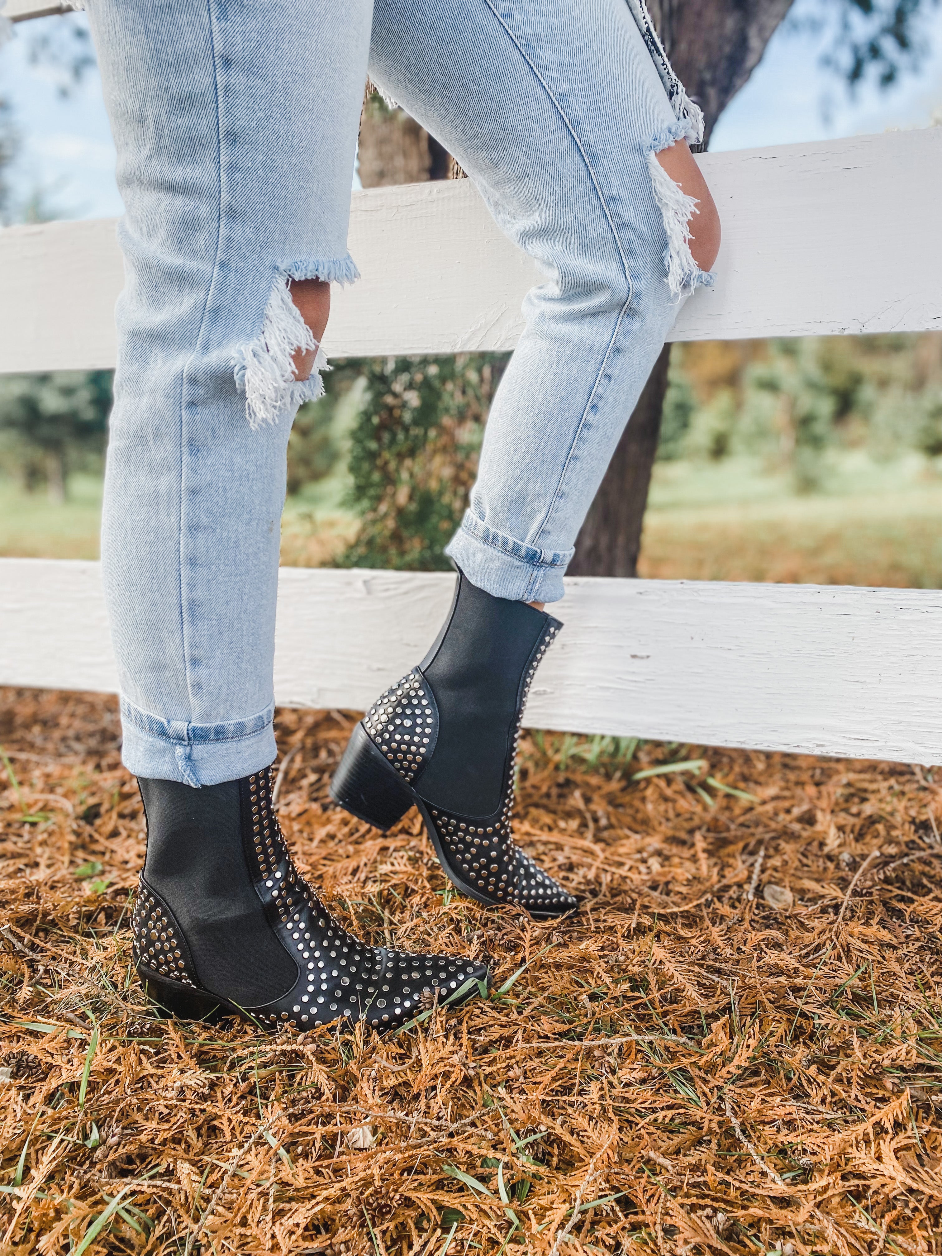 Studded zara boots Clearance