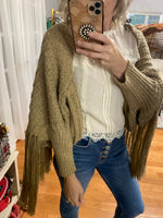 knit fringe shall in oatmeal
