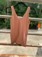 yelete reversible seamless tank top undershirt dark nude