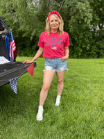 USA Flag Graphic T-shirt