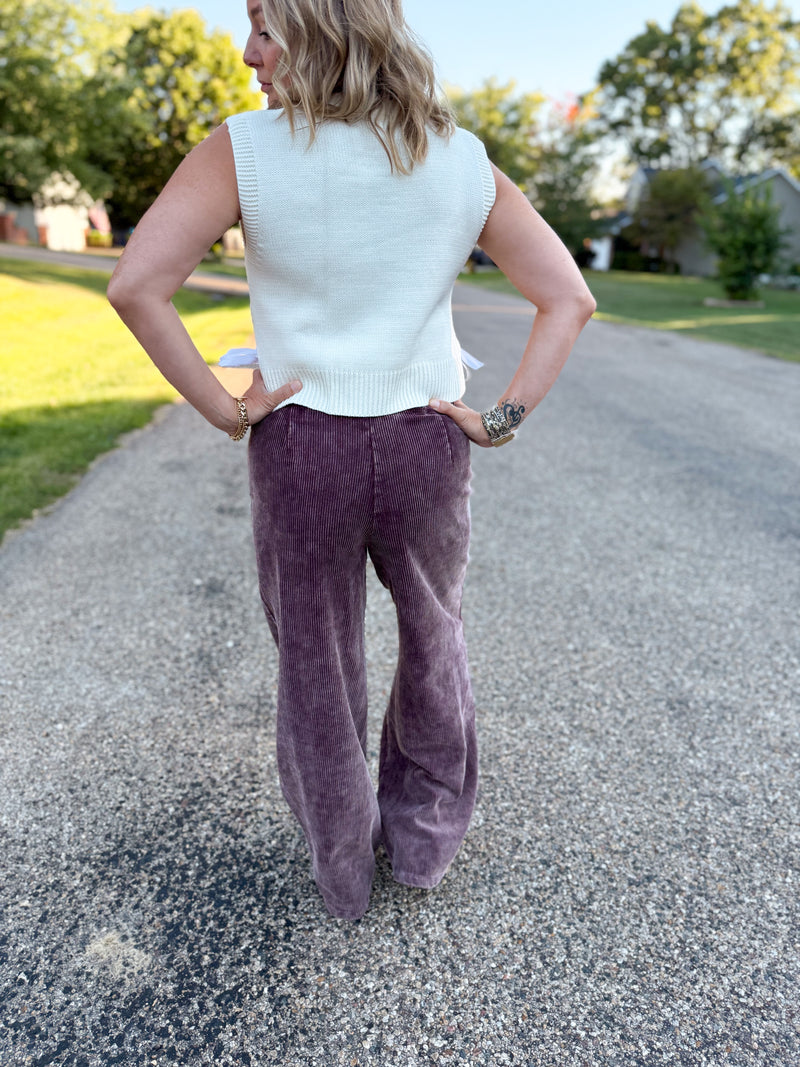 Corduroy Trouser Pants