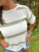 Harper Striped Lightweight Knitted Top