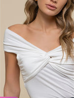 Twist Off The Shoulder Top