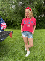 USA Flag Graphic T-shirt