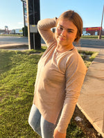 Mariah Crew Neck Sweater with Center Seam