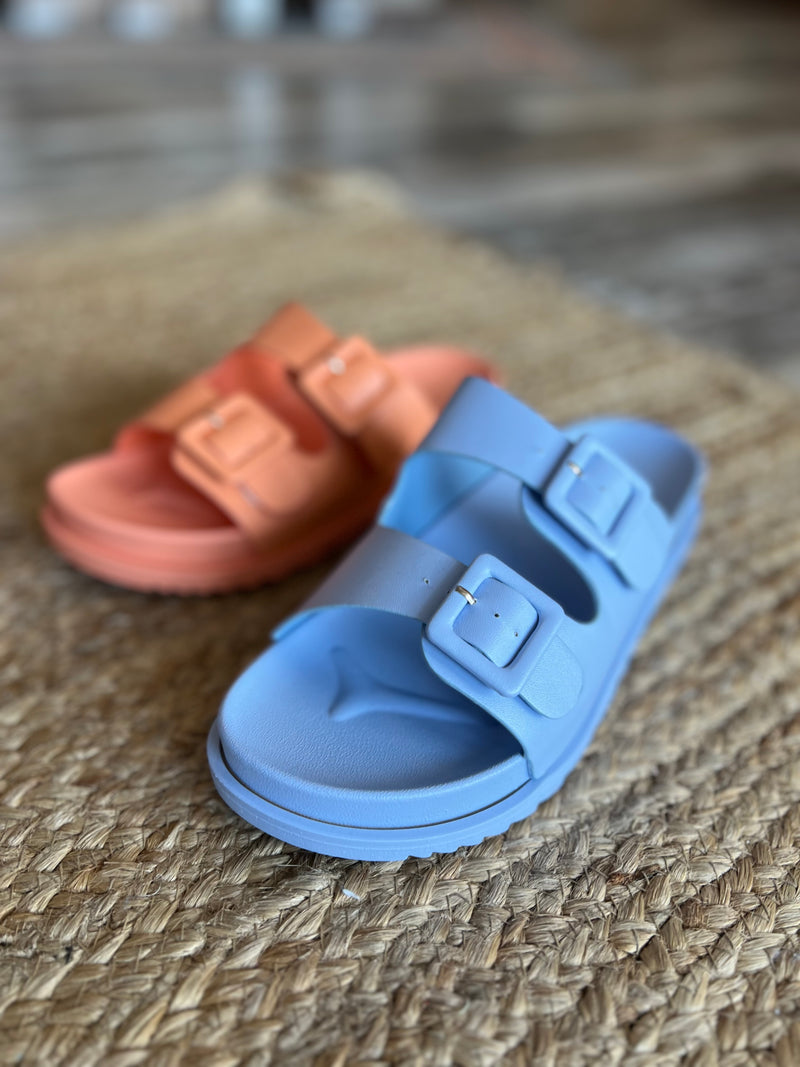 Candy Color Buckle Sandals