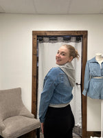 Ronnie Sweatshirt Hooded Denim Jacket
