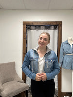 Ronnie Sweatshirt Hooded Denim Jacket