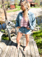 Beatrice Cropped Denim Shacket
