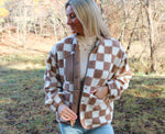 Checkered Sherpa Jacket