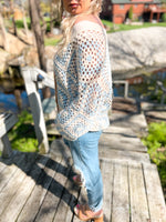 Roxanna Crochet Oversized Cardigan