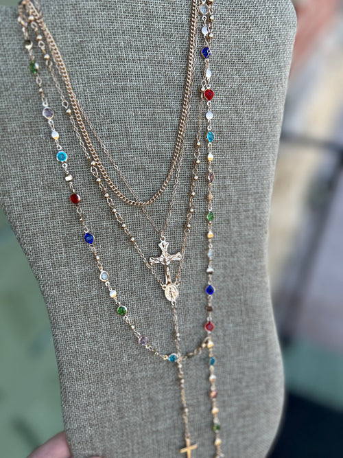 Boho Stone Layering Necklace