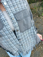 Tweed Mixed Denim Jacket