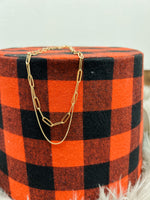 Mini Paperclip Layered Necklace