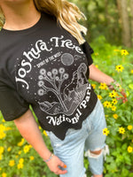 black joshua tree graphic crop top