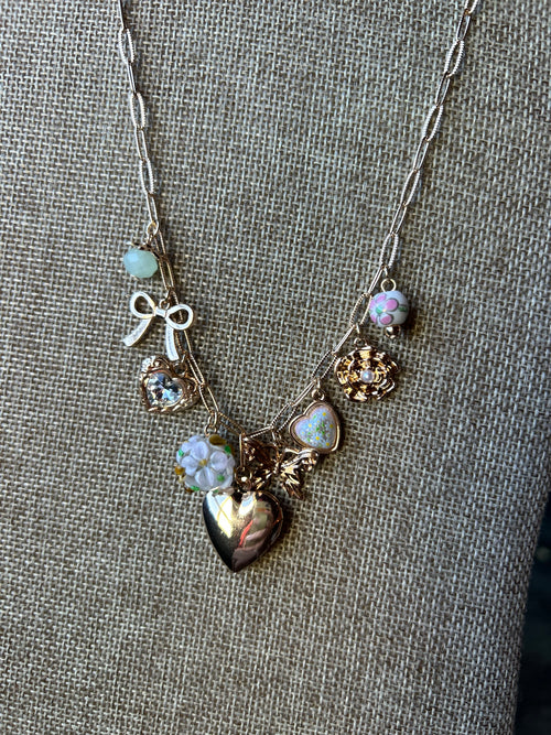 Locket Butterfly Charm Necklace