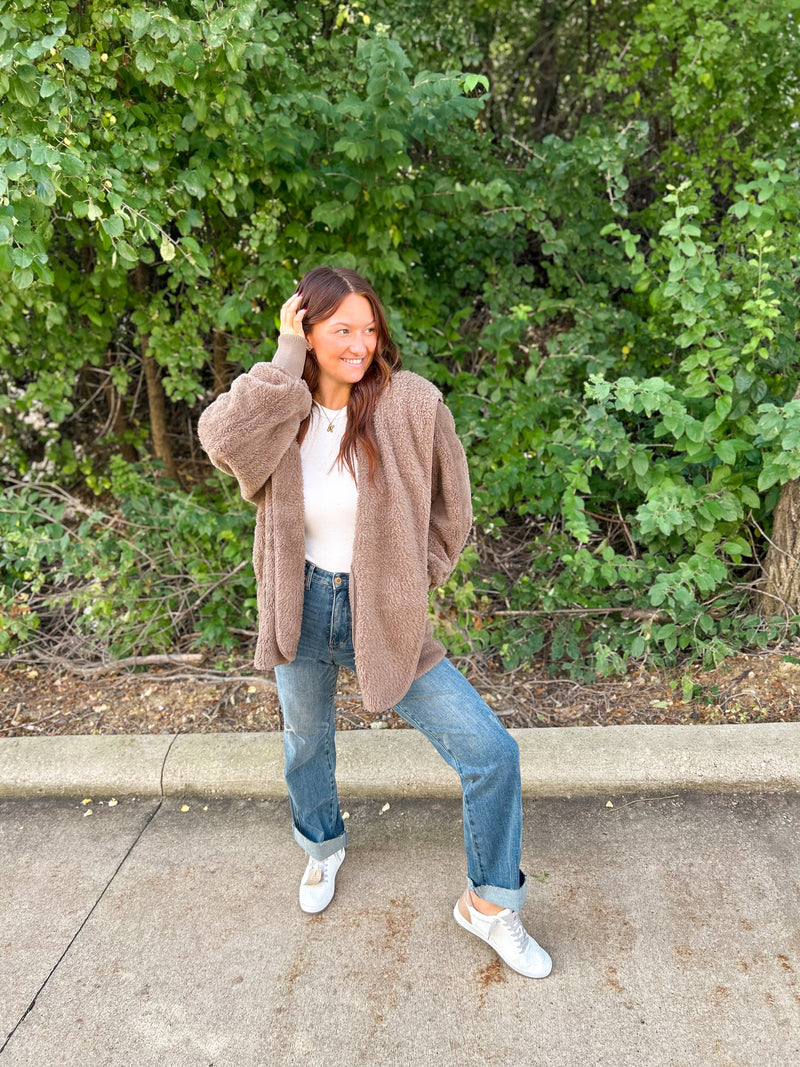 Abby Sherpa Hooded Jacket