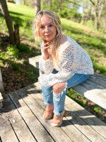 Roxanna Crochet Oversized Cardigan