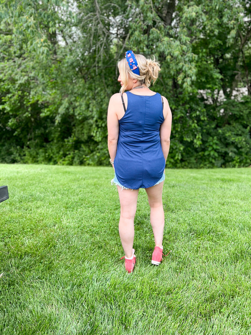 Rounded Hemline Tank Top