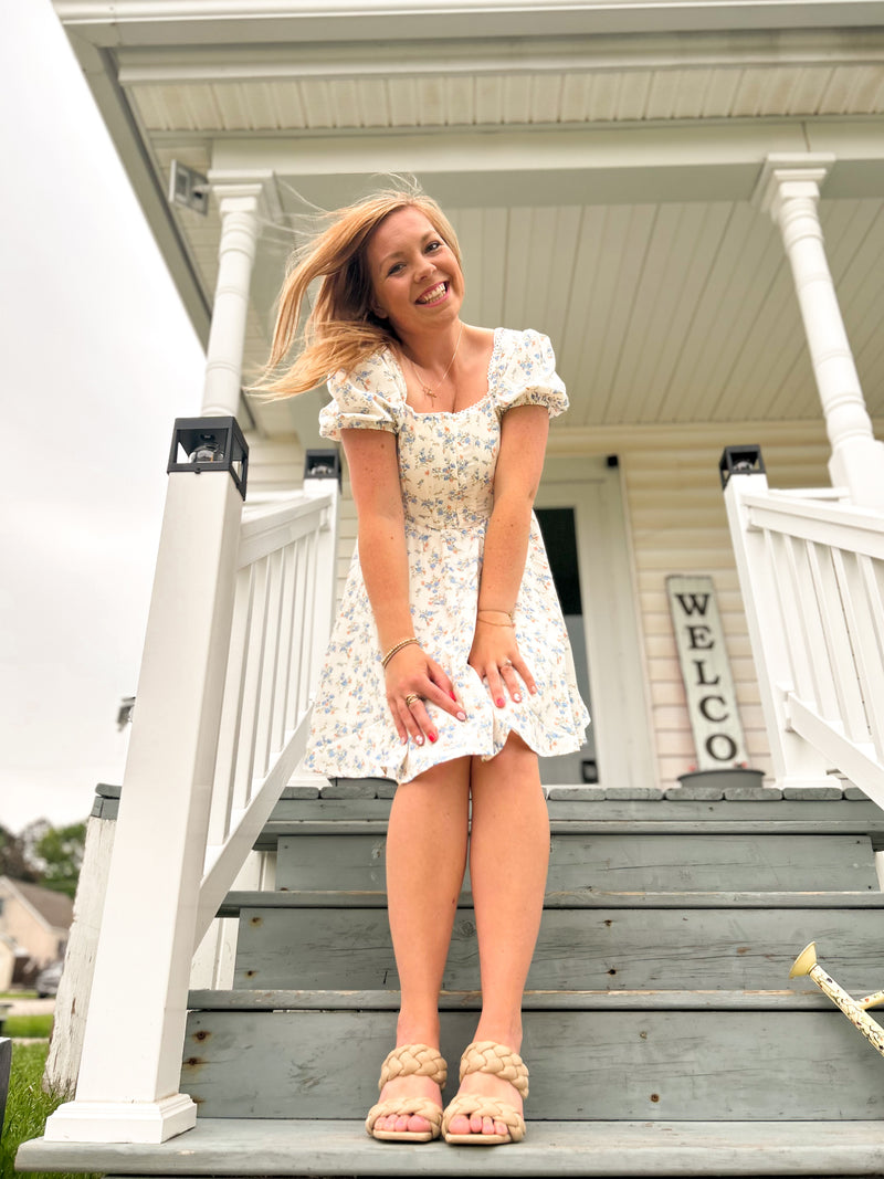 Sweet Magnolia Hook and Eye Floral Dress