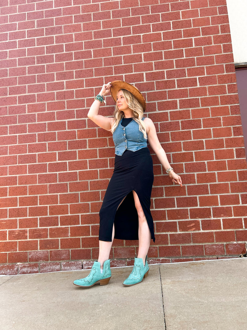 Stonie Stretch Denim Vest