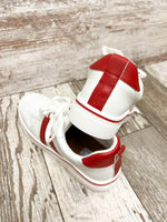 MIA red and white tennies