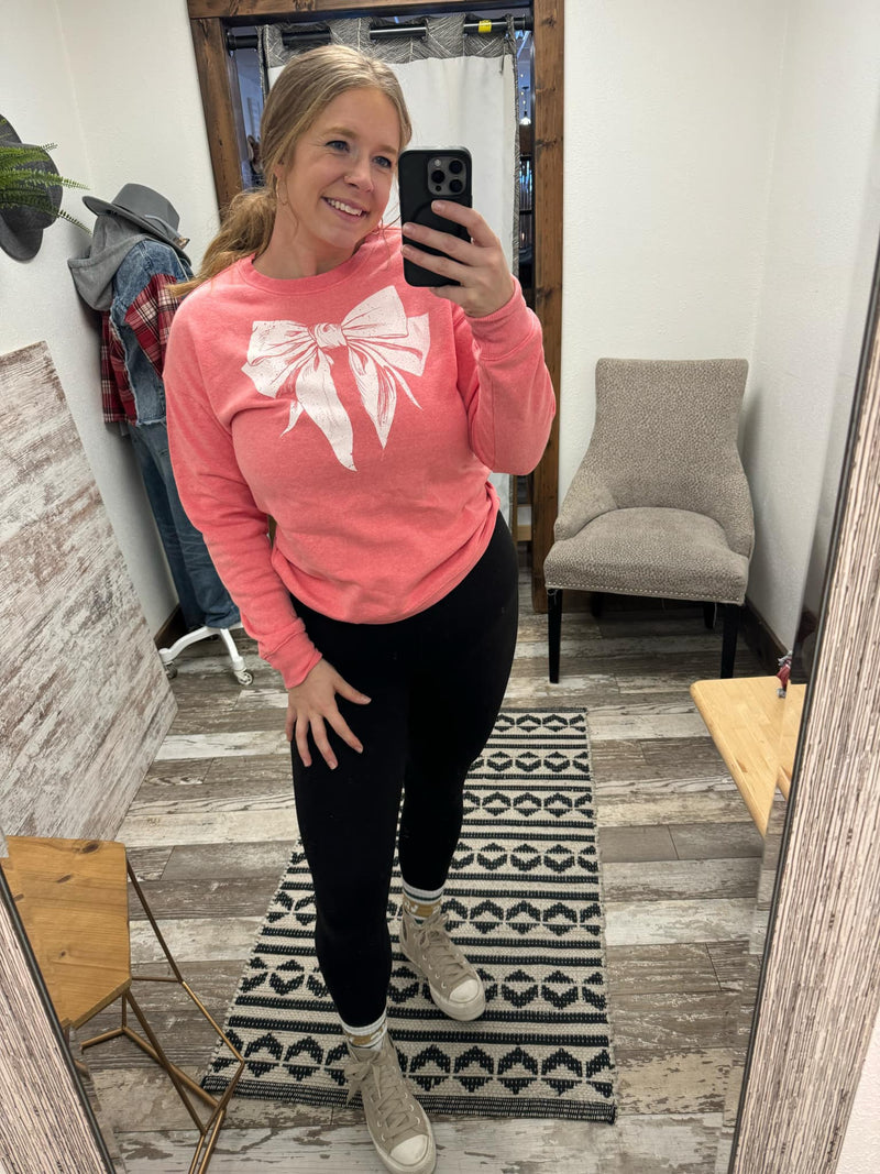 Pink Bow Sweatshirt