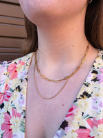 Mini Paperclip Layered Necklace