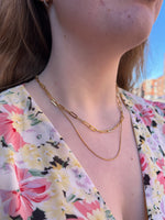 Mini Paperclip Layered Necklace