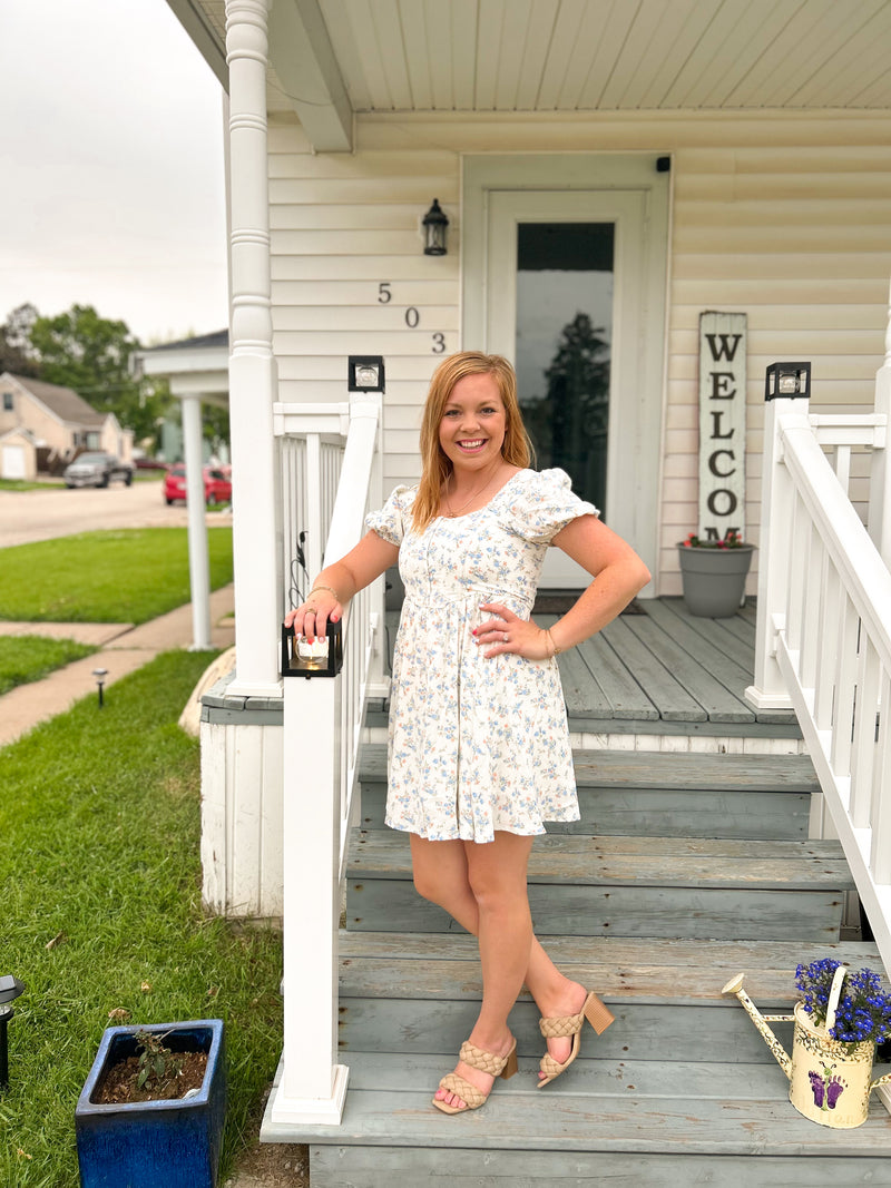 Sweet Magnolia Hook and Eye Floral Dress