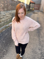 Blush Back Detailed Knit Sweater