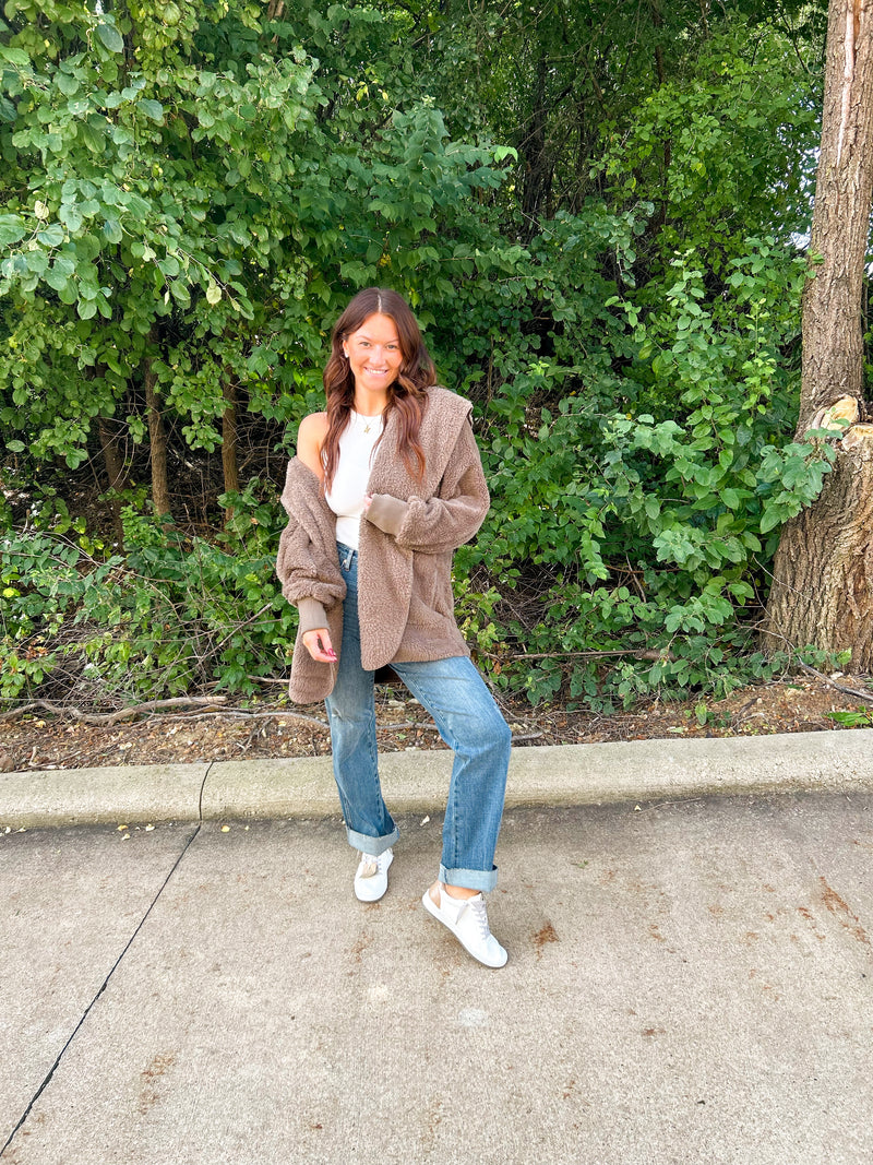 Abby Sherpa Hooded Jacket