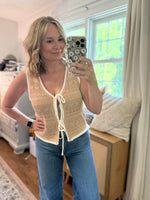 Aliana Crochet Tie Vest