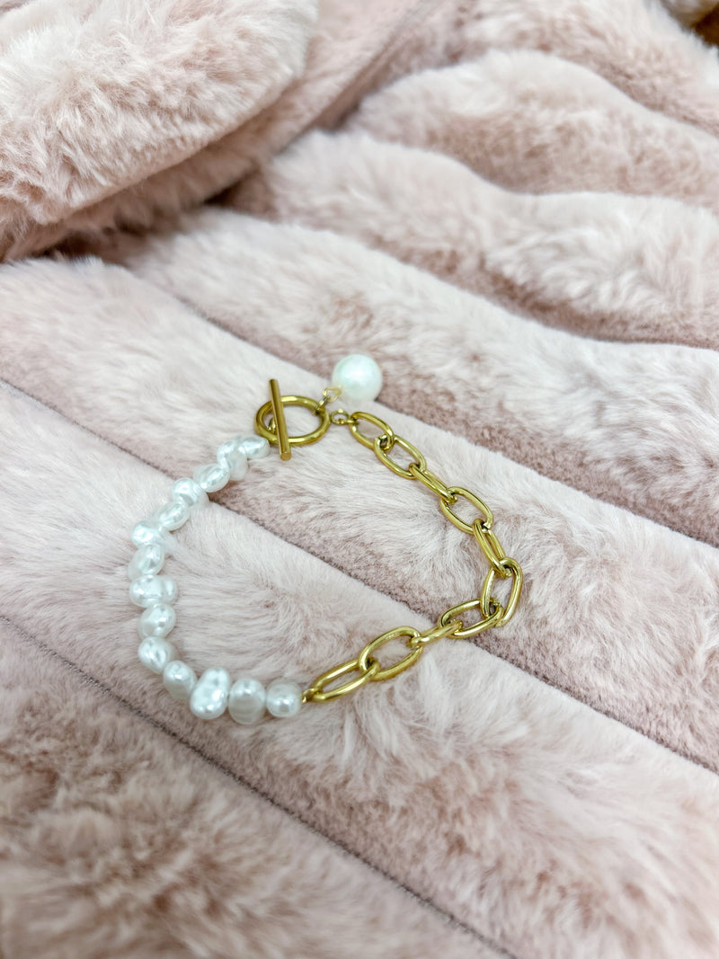 Non Tarnish Pearl Bracelet