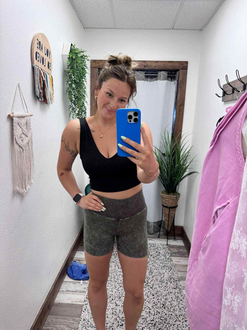 Landi Washed Seamless High Waisted Shorts