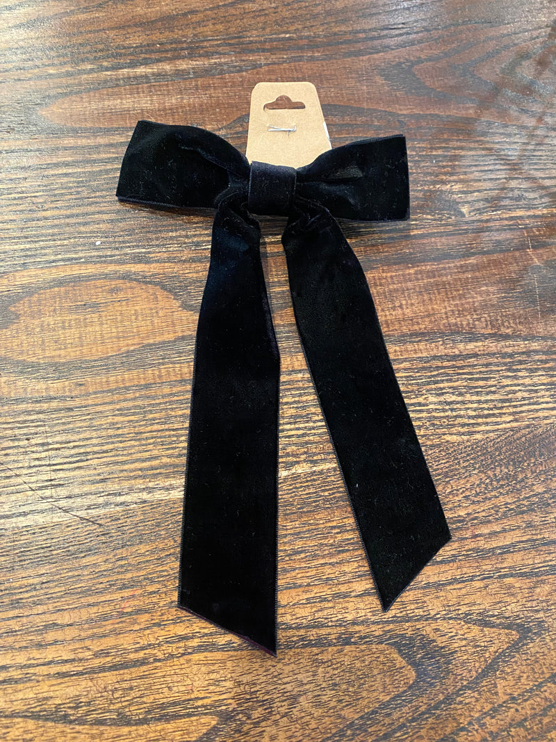 Velvet Bow Lace Hair Clips