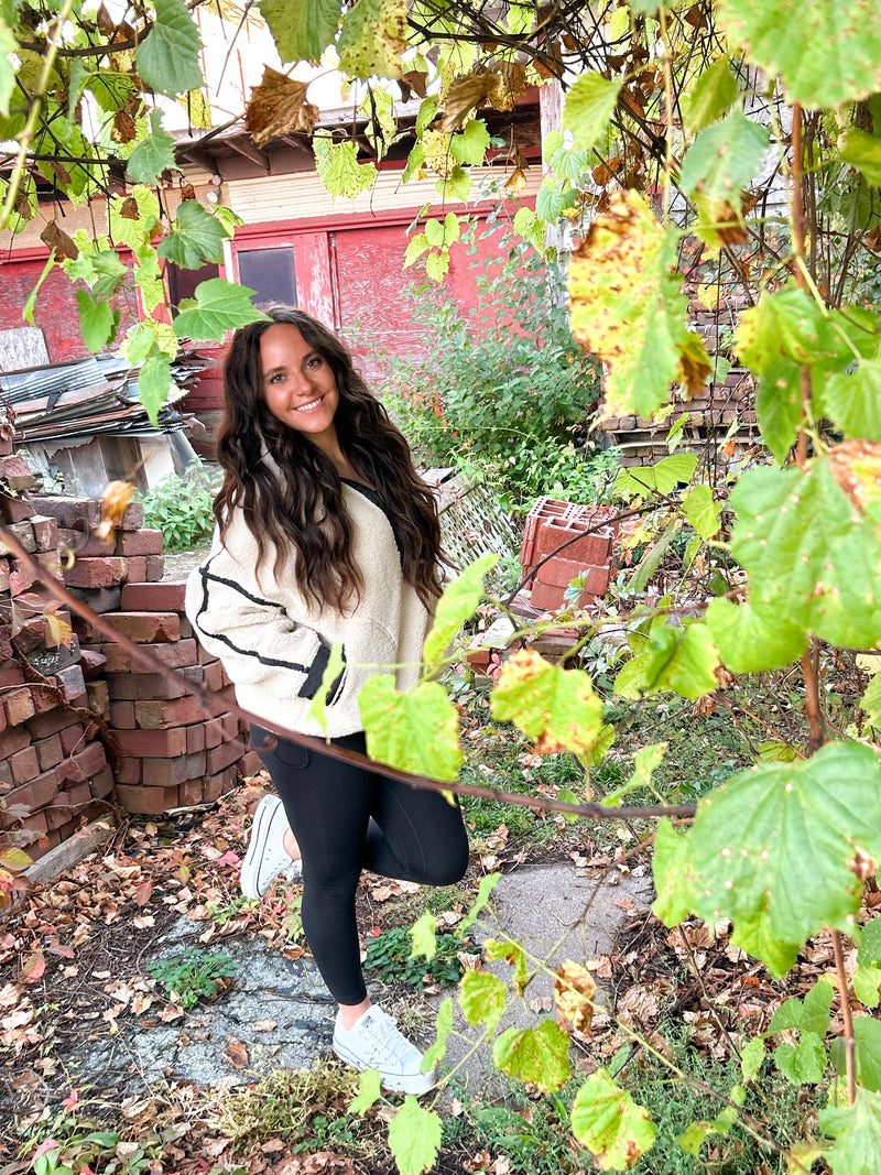 Eliza Sherpa Half Zip