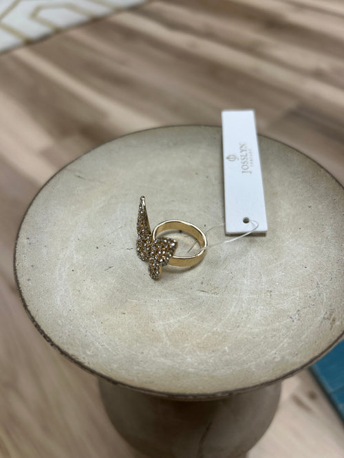 Butterfly Rhinestone Ring