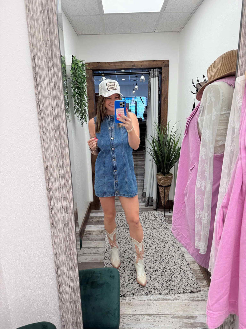 Denim A-Line Dress