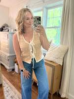 Aliana Crochet Tie Vest