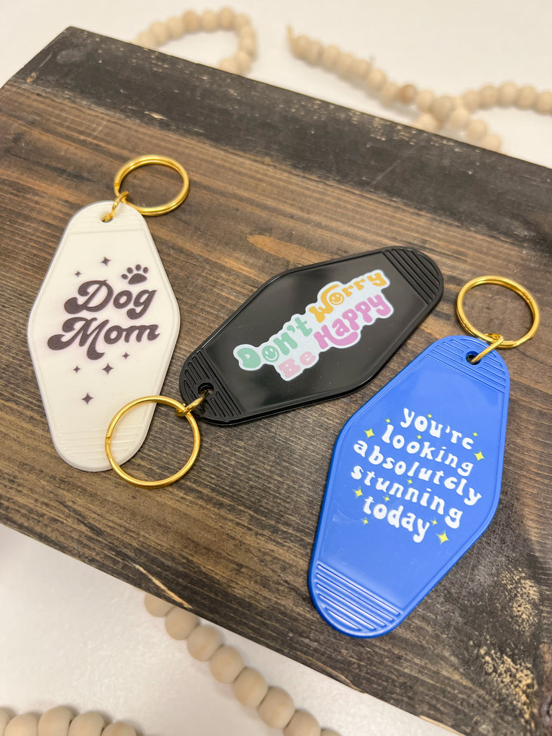 Motel key chains