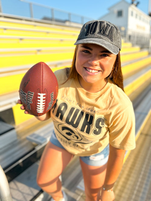 Black Iowa Ball Cap