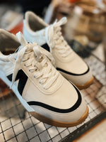 White and Black Town Sneakers