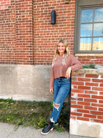 Maple Crochet Long Sleeve Sweater