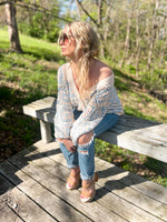 Roxanna Crochet Oversized Cardigan