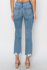 Isabel High Rise Crop Straight Jeans