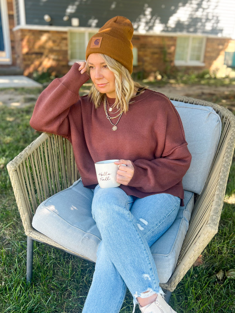 Cara Relaxed Crew Neck Sweater